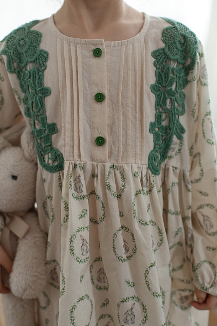 Britta Rabbit Dress | Beige