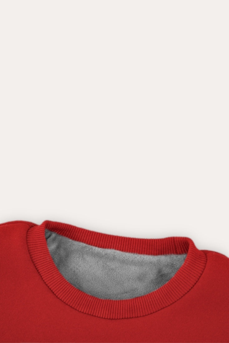 Teddy Bear Sweatshirt | Red