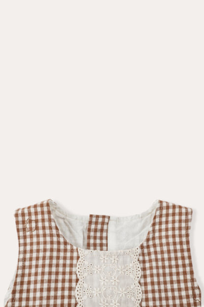 Lele plaid Dress | Brown