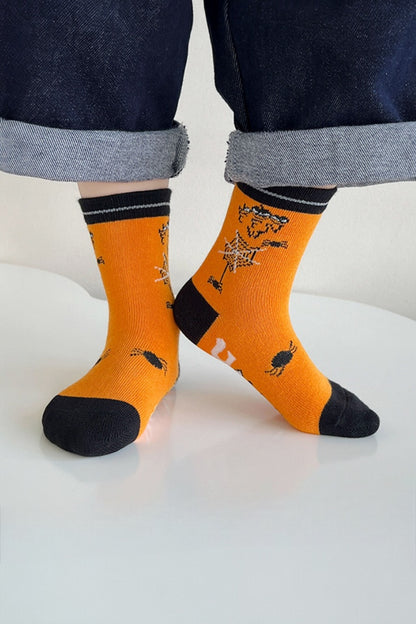 5 Pack Halloween Socks | Orange