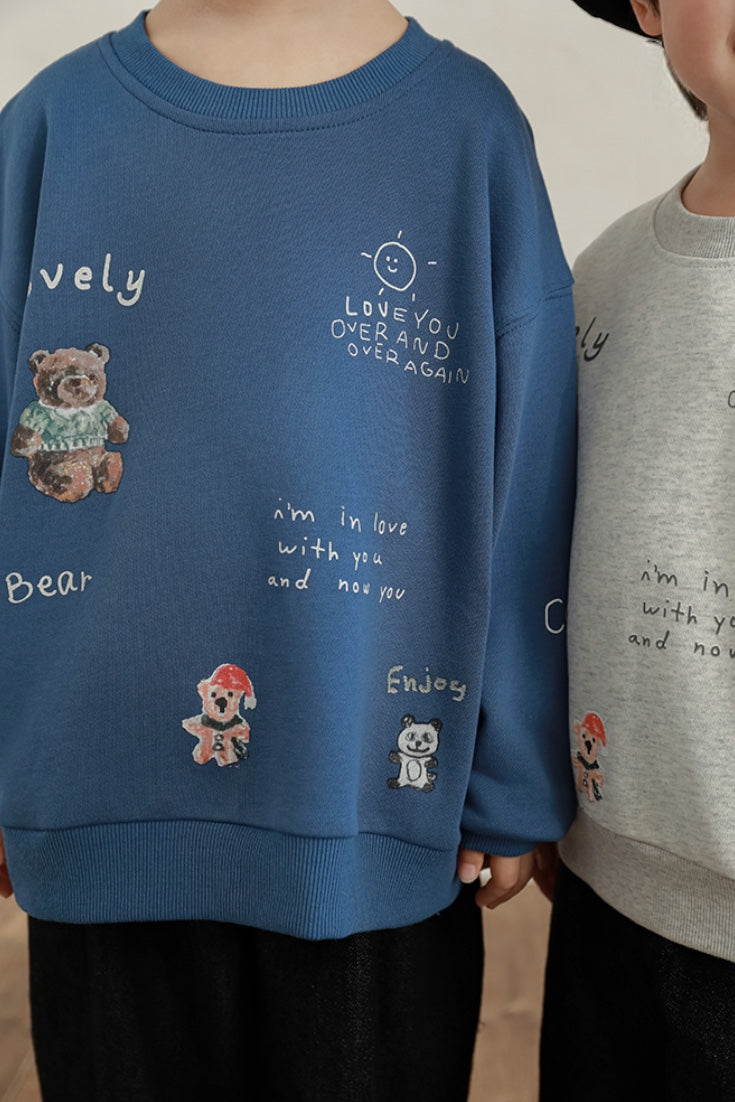 Enjoy Bear Sweatshirt | Blue