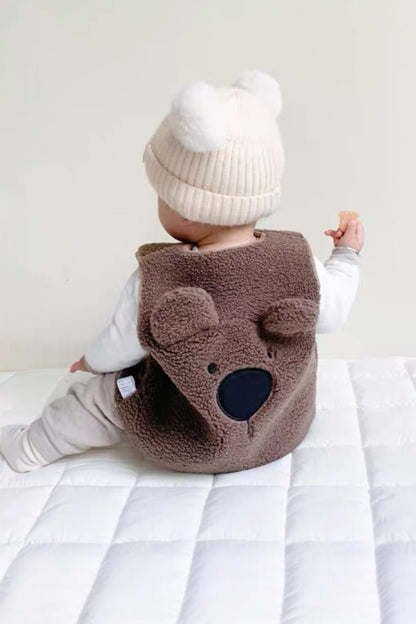 Bear Wool Vest | Brown