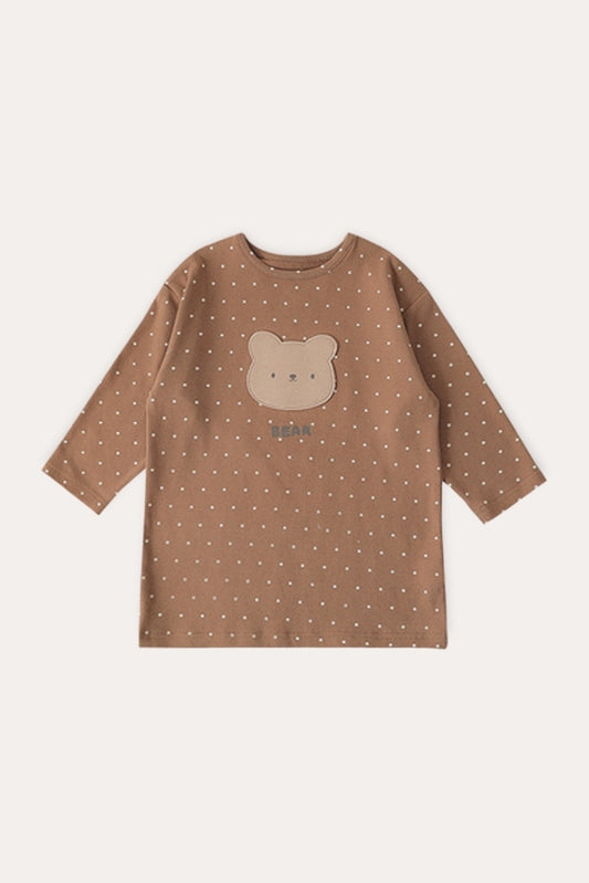 Camicia con orso | Marrone