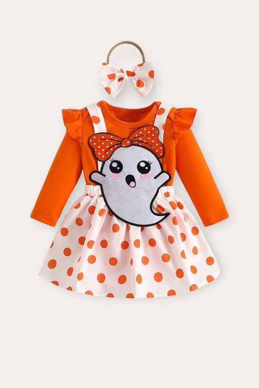 Boo Dress Set | Orange