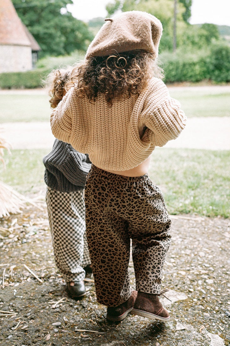 Leopard Trousers | Khaki