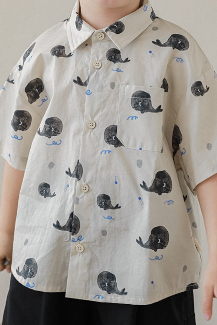 Whale Shirt | Beige