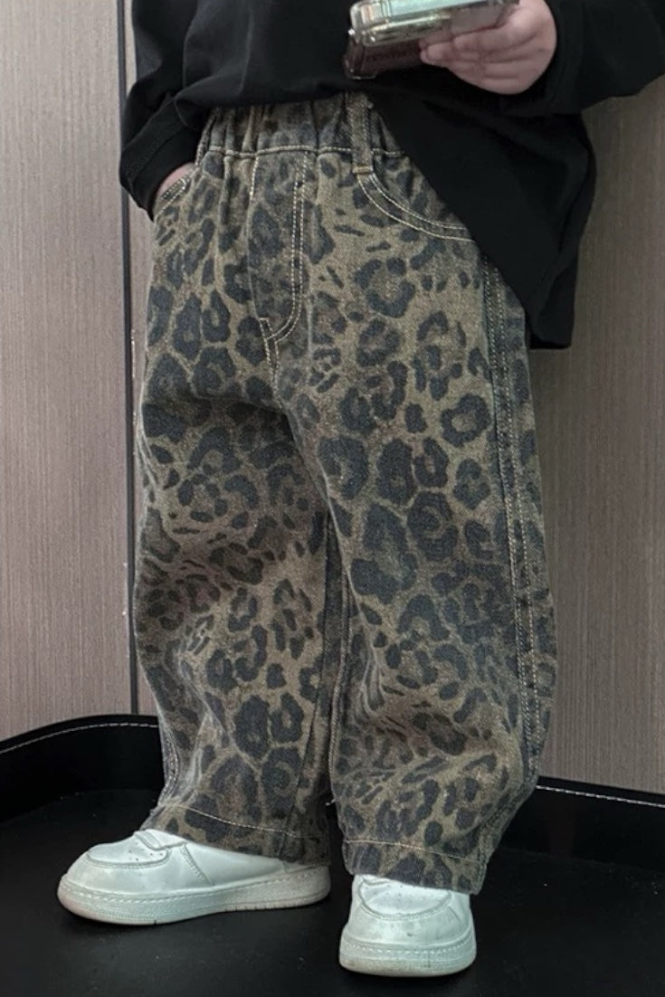 Leopard Trousers | Brown