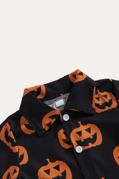 Pumpkin Set Shirt | Black Brown