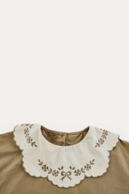 Loniya Blouse | Brown Gray