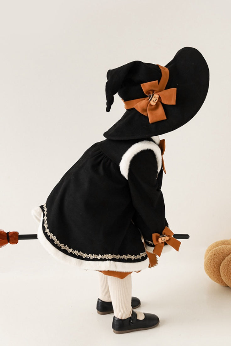 Pumpkin Drees And Hat | Black Orange