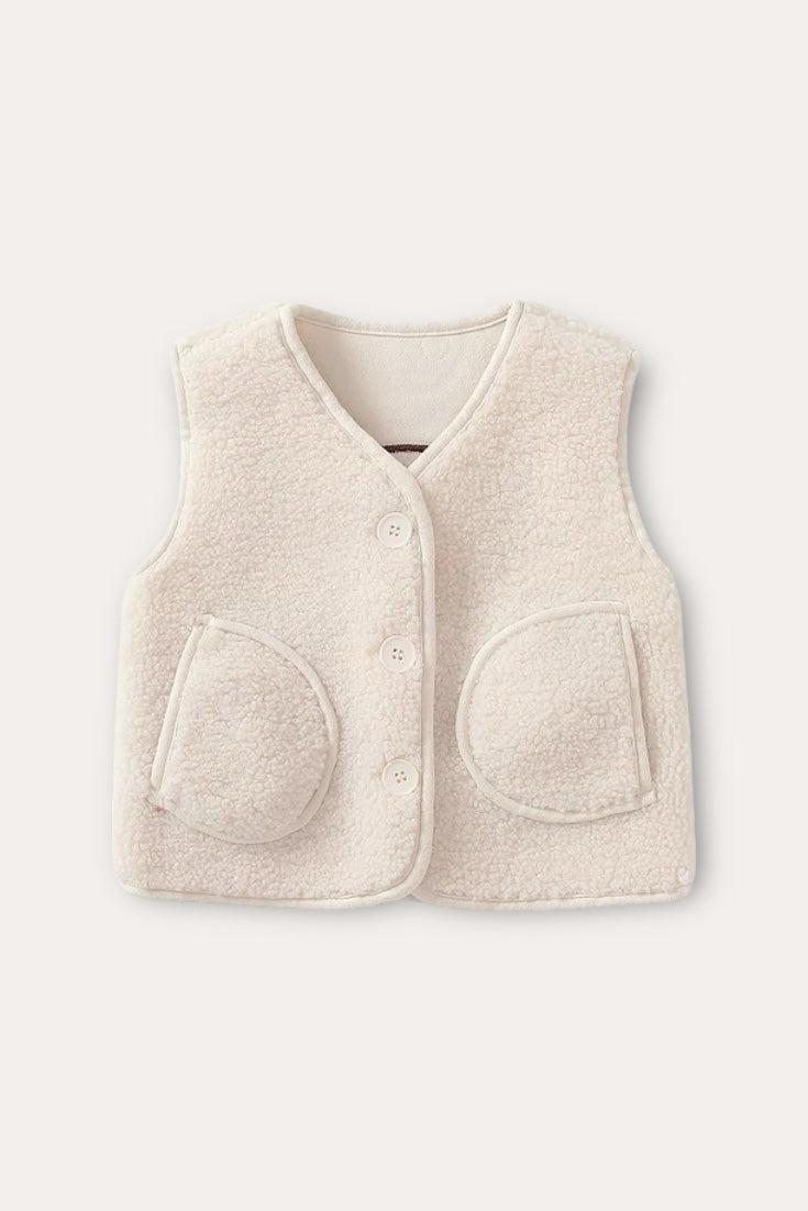 Bear Wool Vest | Beige