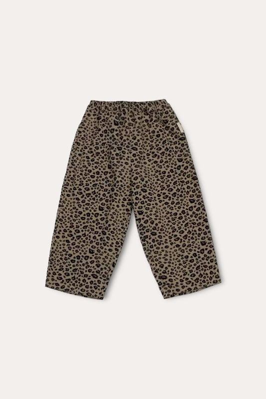 Leopard Trousers | Khaki