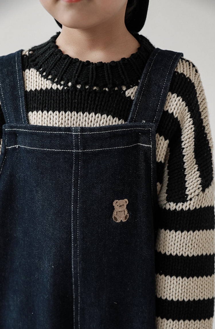 Pou Denim Jumpsuit | Navy