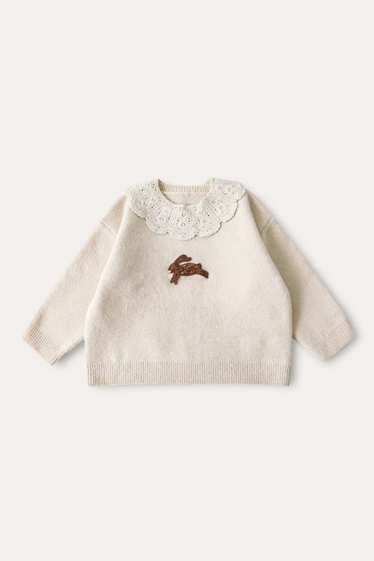 Tiril Rabbit Sweater | Beige