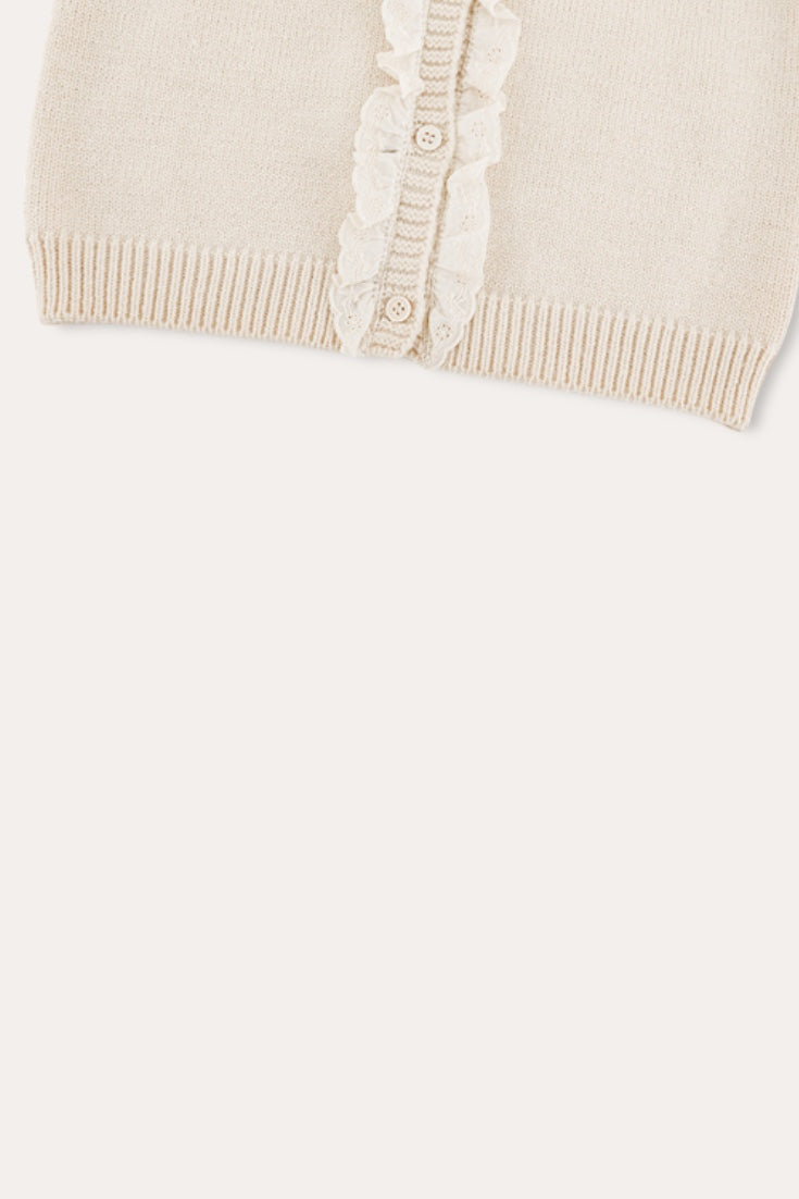 Bear Cardigan | Beige