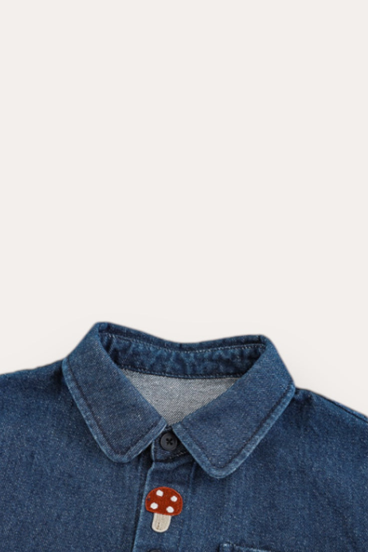 Fall Set Denim Coat | Blue