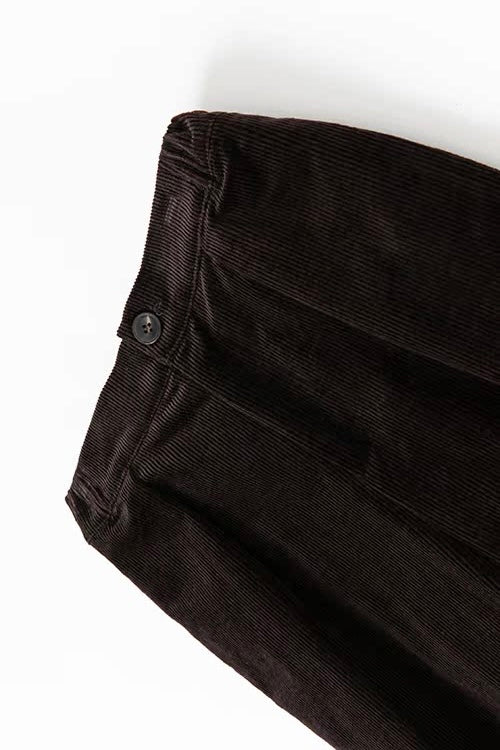 Inzo Corduroy Trousers | Dark Brown