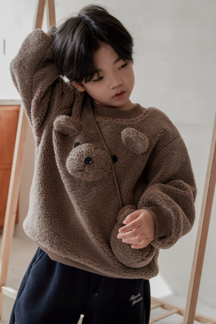 Teddy Bear Sweatshirt | Beige