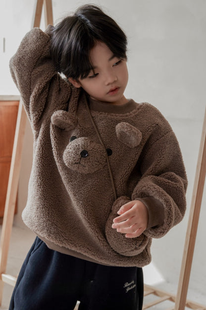 Teddy Bear Sweatshirt | Brown