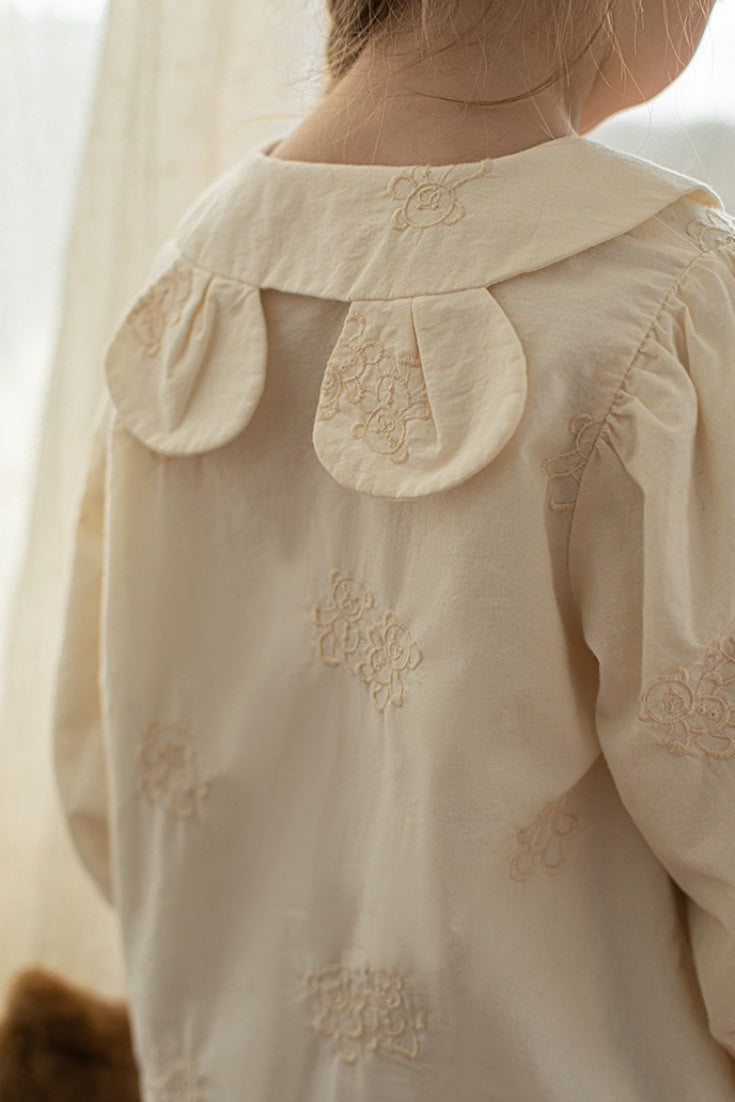 Teddy Bear Blouse | Beige