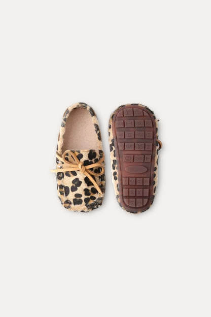 Leopard Loafers | Brown