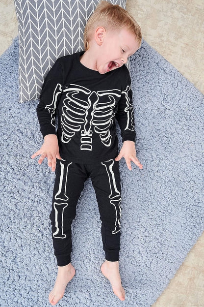 Skeleton Set Pyjamas | Black