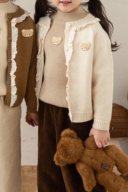 Bear Cardigan | Beige