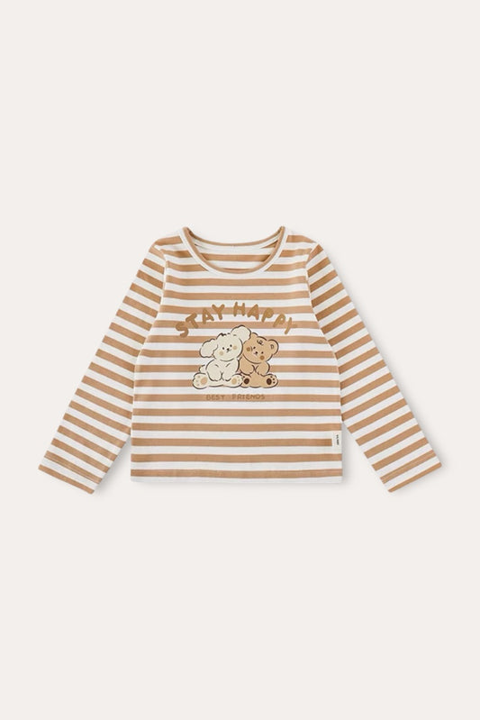 Stay Happy Shirt | Brown
