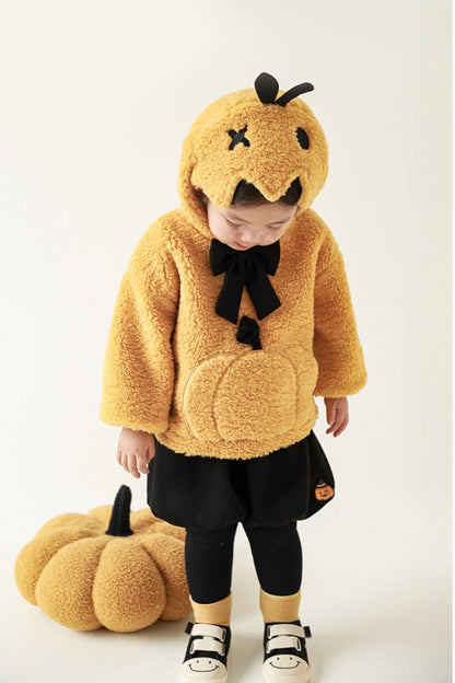 Pumpkin Teddy Sweatshirt | Yellow