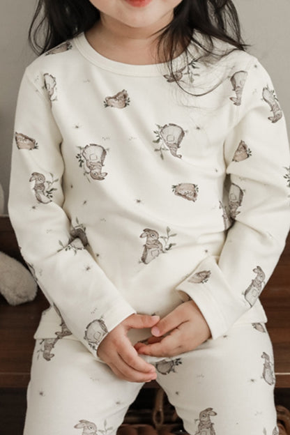 Rabbit Forest Pyjamas | Beige
