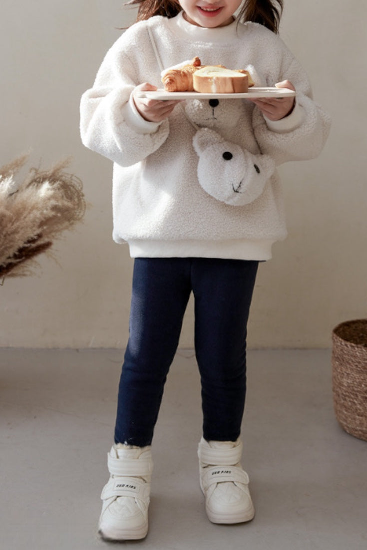 Teddy Bear Sweatshirt | Beige