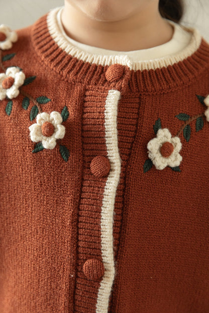 Esber Cardigan | Brownish Red