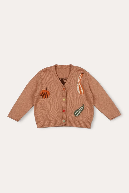 Growup Pumpkin Cardigan | Orange