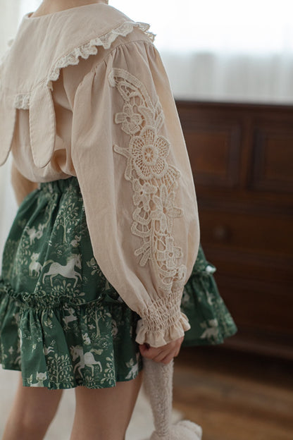 Britta Rabbit Skirt | Green