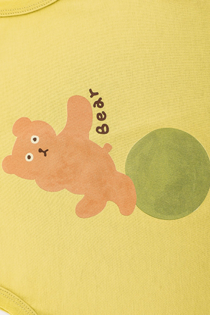 Teddy Bear Top | Yellow