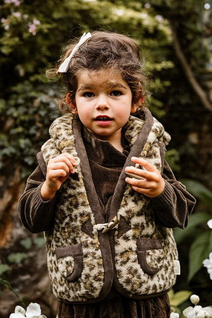 Leopard Gilet | Brown