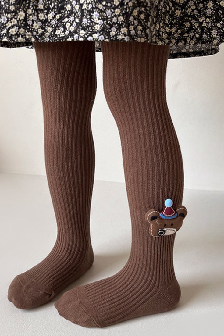 Teddy Bear Tights | Wine