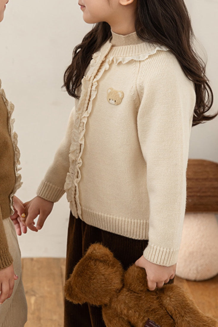 Bear Cardigan | Beige