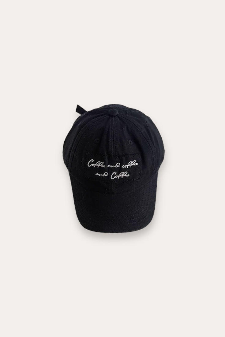 Embroidered Twill Cap | Black