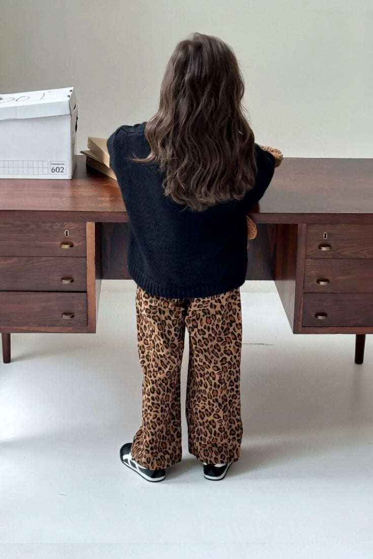 Leopard Trousers | Brown