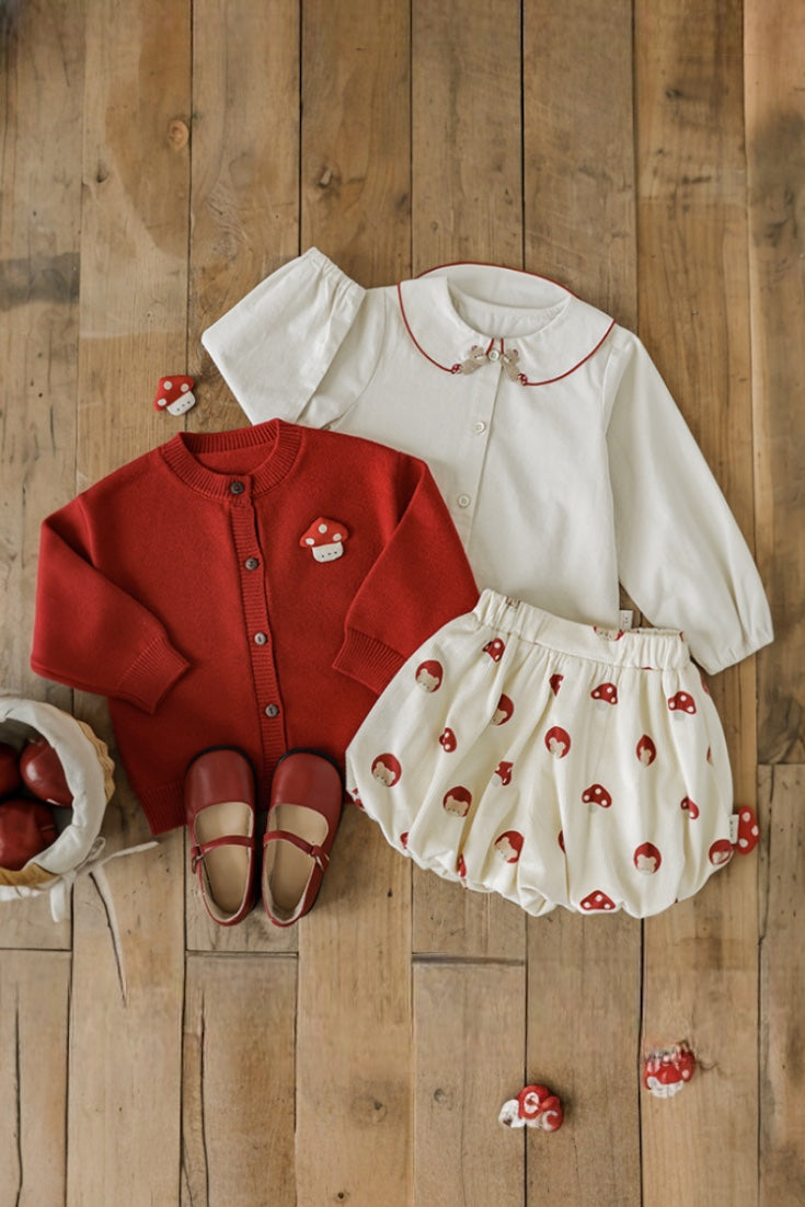 Bebe Bear Blouse |Red