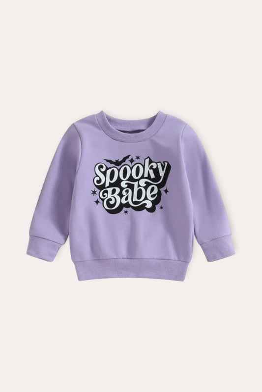 Spooky Babe Sweatshirt | Cold Purple