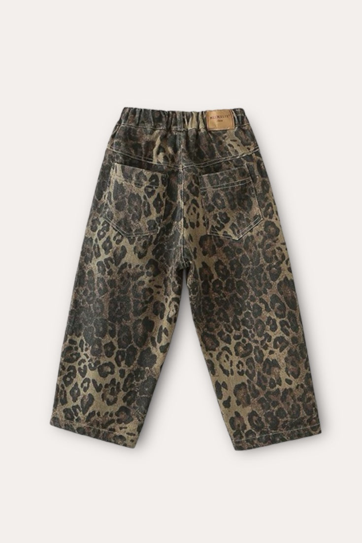 Leopard Trousers | Brown