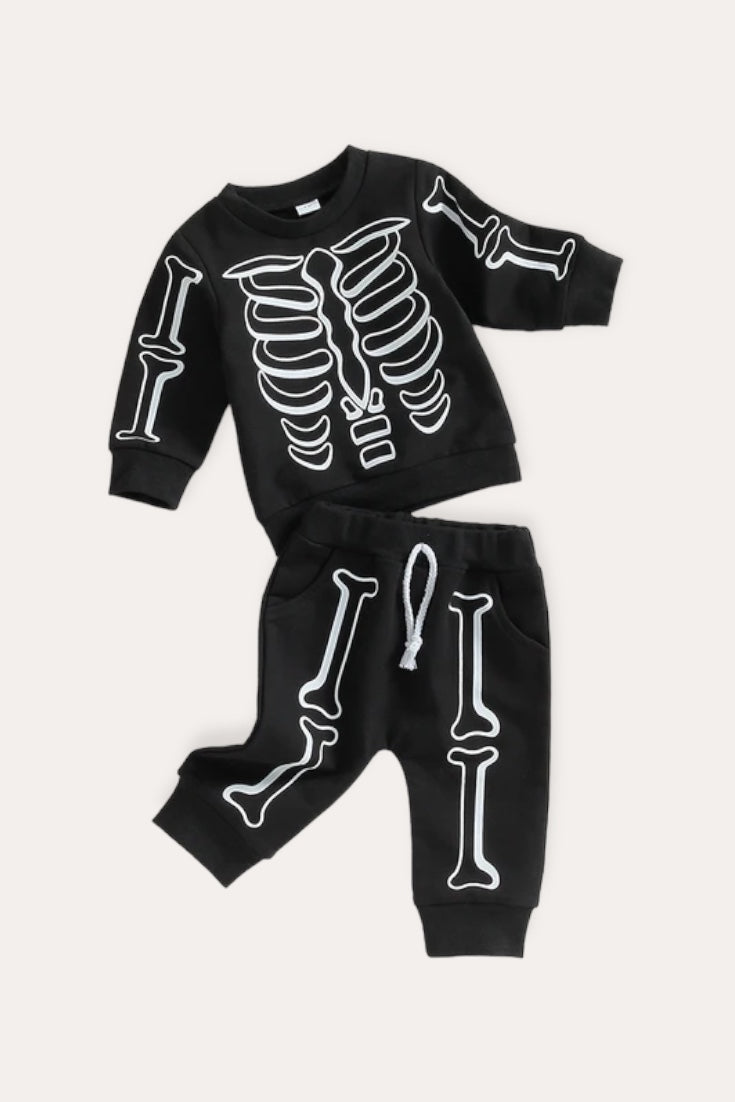 Skeleton Set Pyjamas | Black