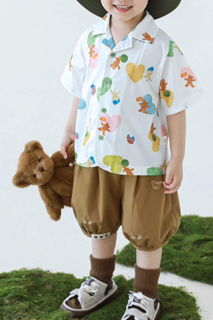 Teddy Bear Shirt | Beige