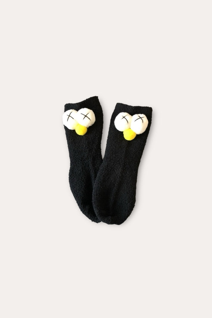 No Face Socks | Black