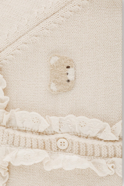 Bear Cardigan | Beige