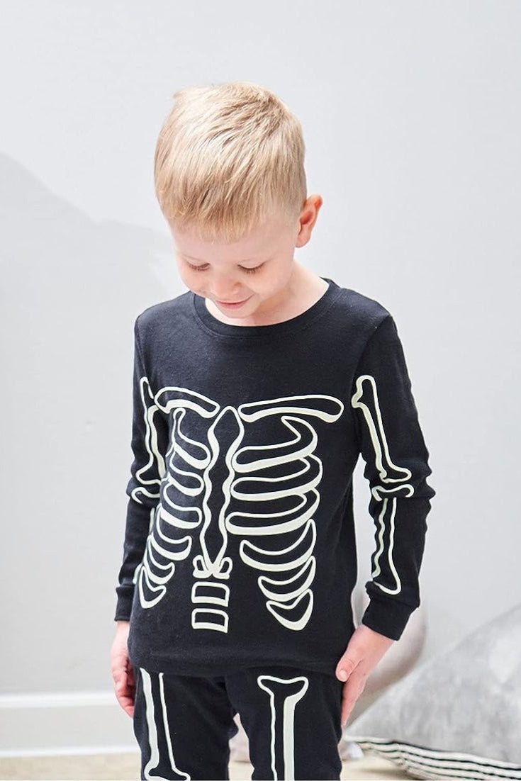 Skeleton Set Pyjamas | Black