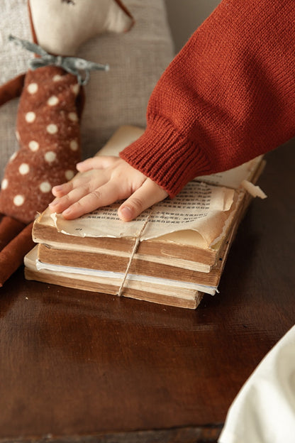 Mushroom Cardigan | Brownish Red