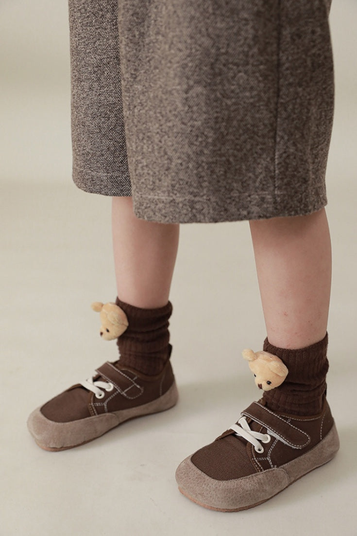 Teddy Bear Socks | Brown